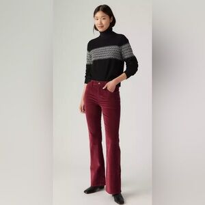 Levi’s 726 Burgundy Flare Corduroy Pants